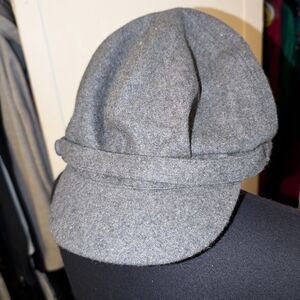 Vintage fall autumn newsboy ball cap wool hat C50
